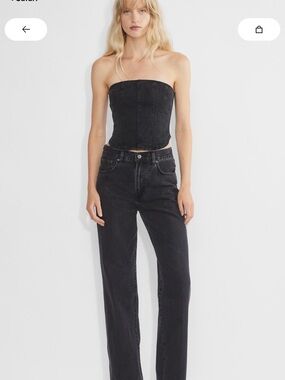 Aritzia The Denim Forum The 90’s Debbie Denim Bustier